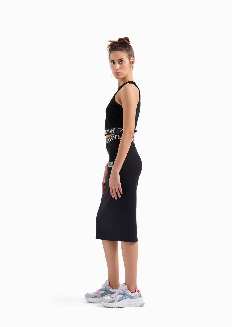 Юбка миди Slim fit для женщин (475408), цвет Черный - №3