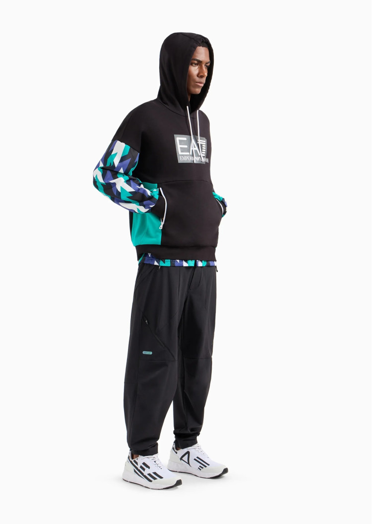 Худи Relaxed Fit для мужчин (475455), цвет Черный - №2