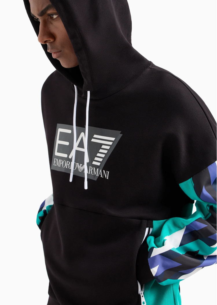 Худи Relaxed Fit для мужчин (475455), цвет Черный - №5