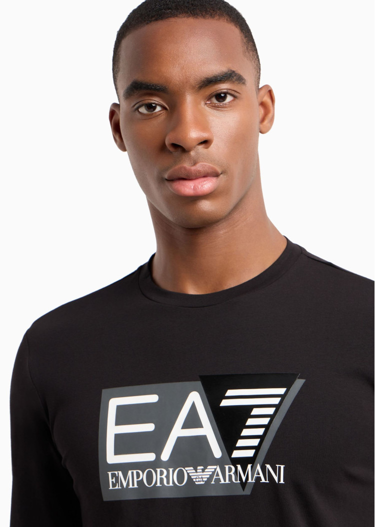 Футболка з довгим рукавом Slim Fit — фото 4