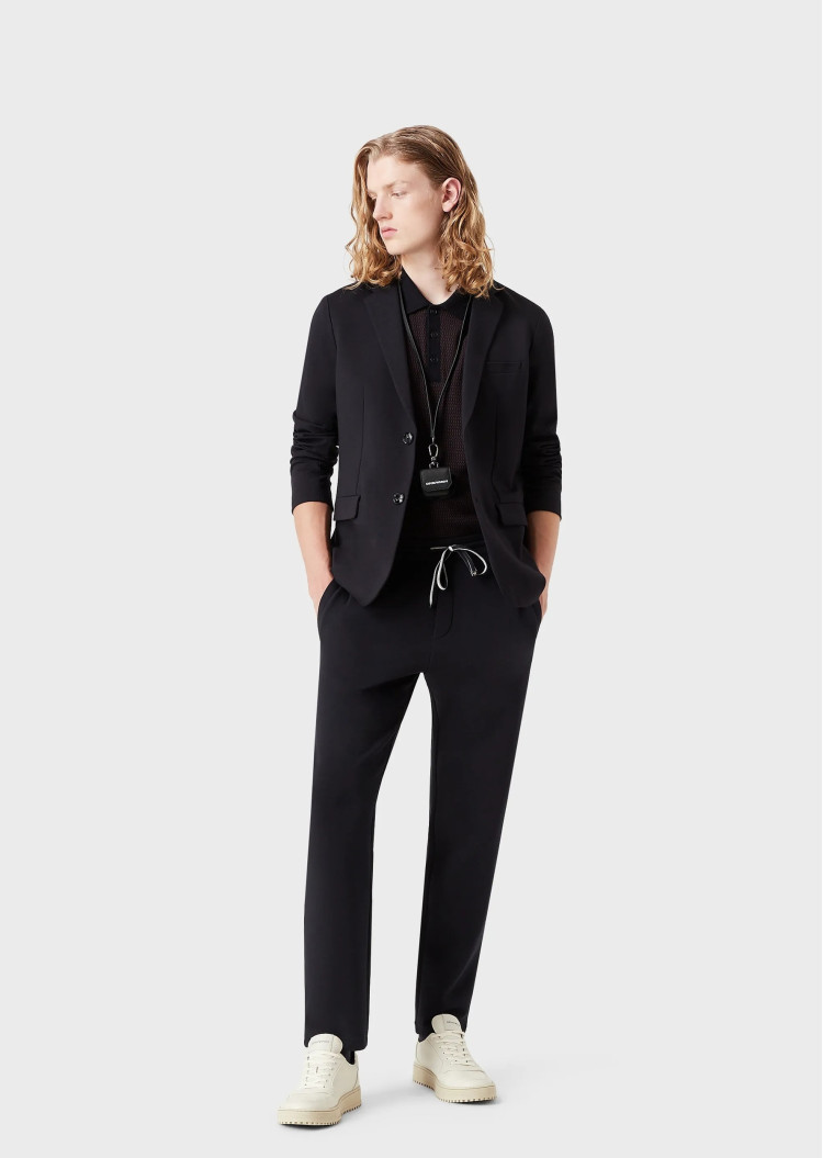 Брюки джерси Slim Fit для мужчин (475536), цвет Синий - №2