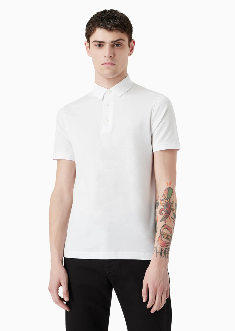 Поло Slim fit для мужчин (475545), цвет Белый - №2
