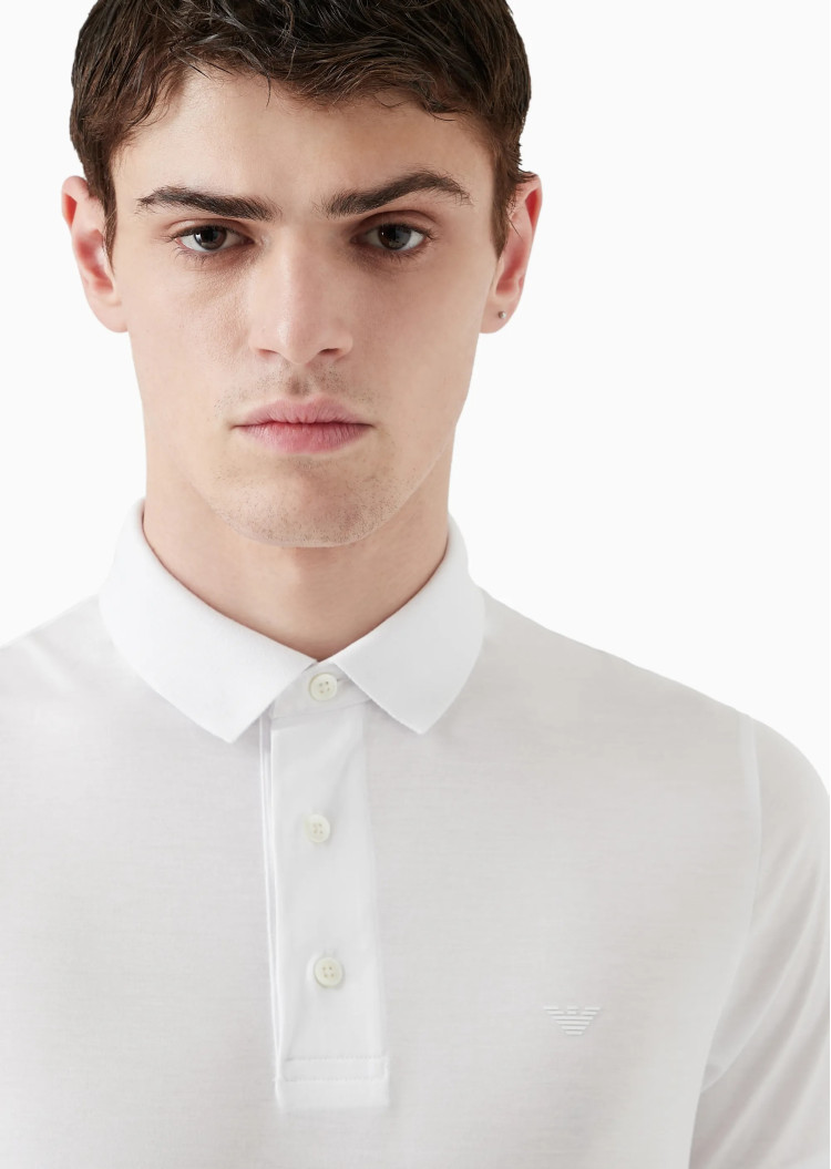 Поло Slim fit для мужчин (475545), цвет Белый - №4