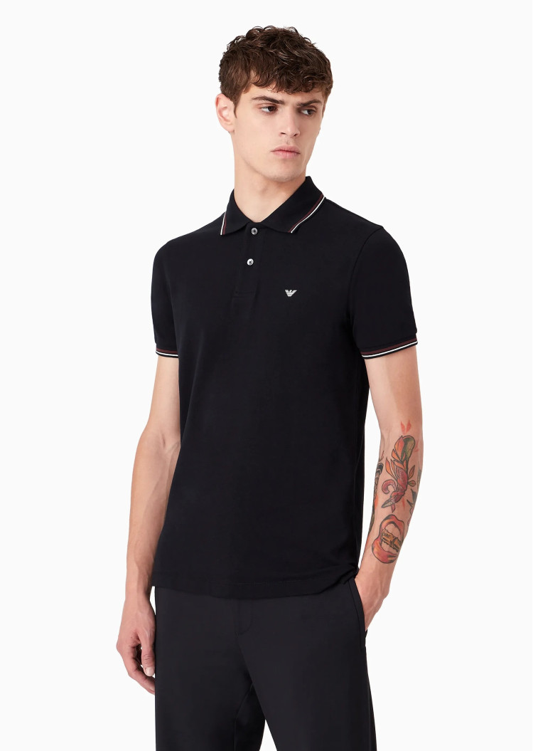 Поло Slim Fit для мужчин (475546), цвет Синий - №2