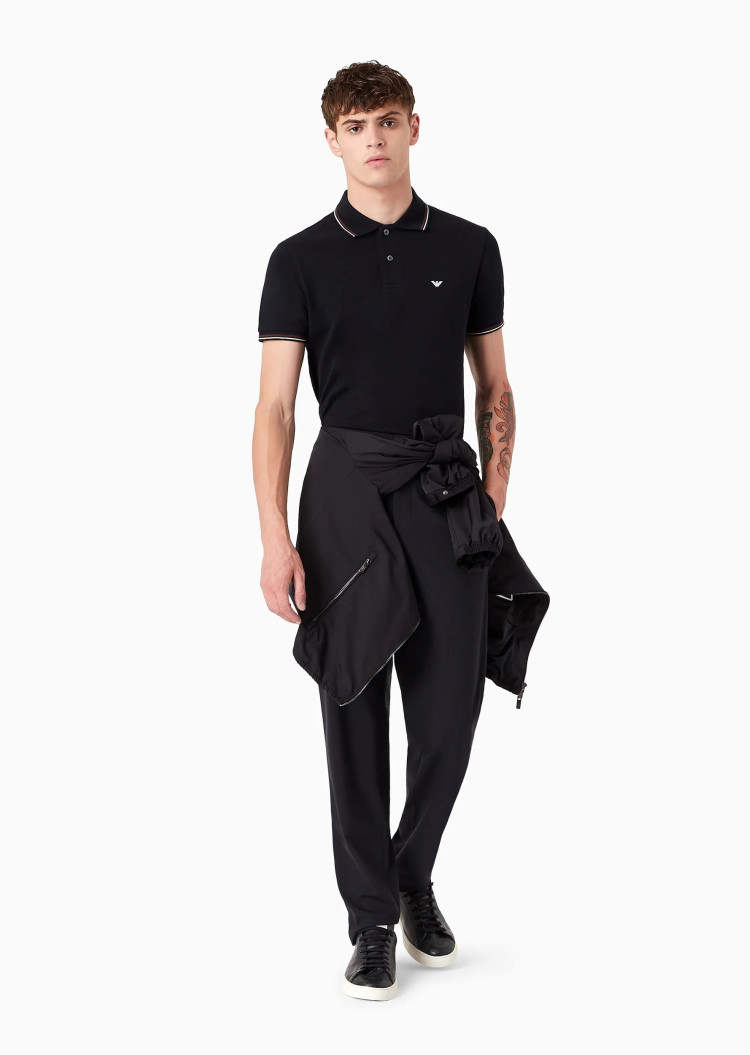 Поло Slim Fit для мужчин (475546), цвет Синий - №3