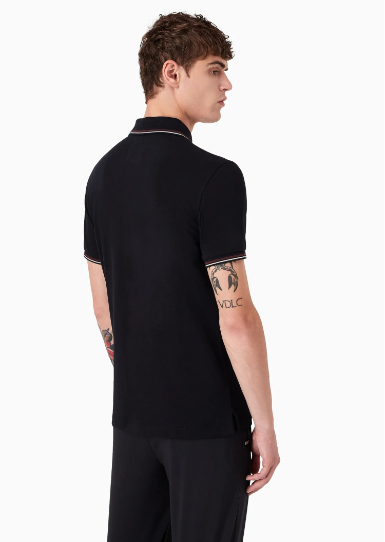 Поло Slim Fit для мужчин (475546), цвет Синий - №4