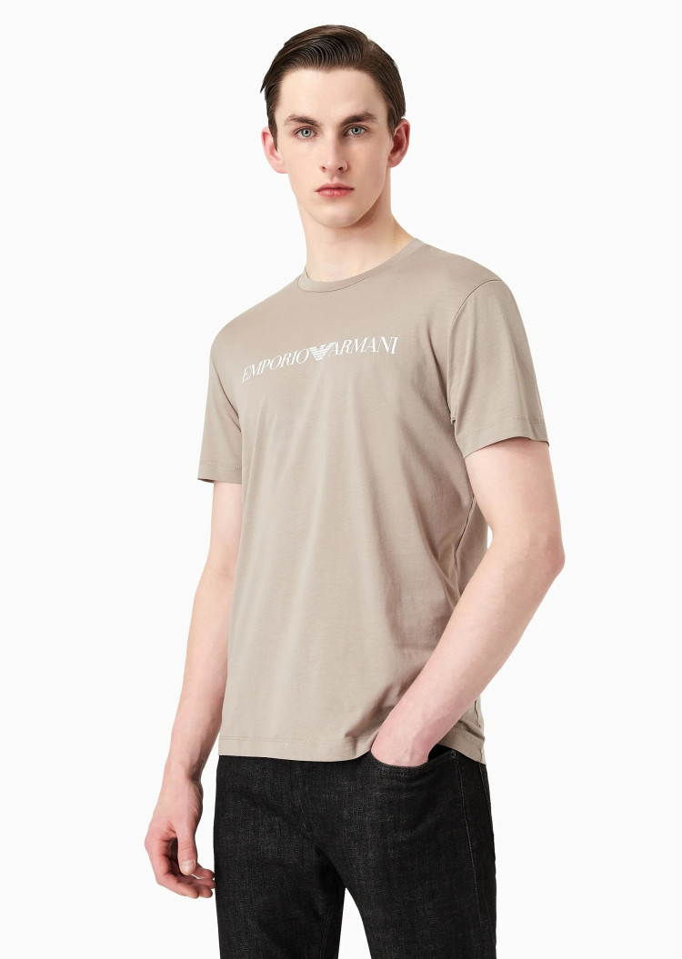 Футболка Slim Fit для мужчин (475552), цвет Бежевый - №2