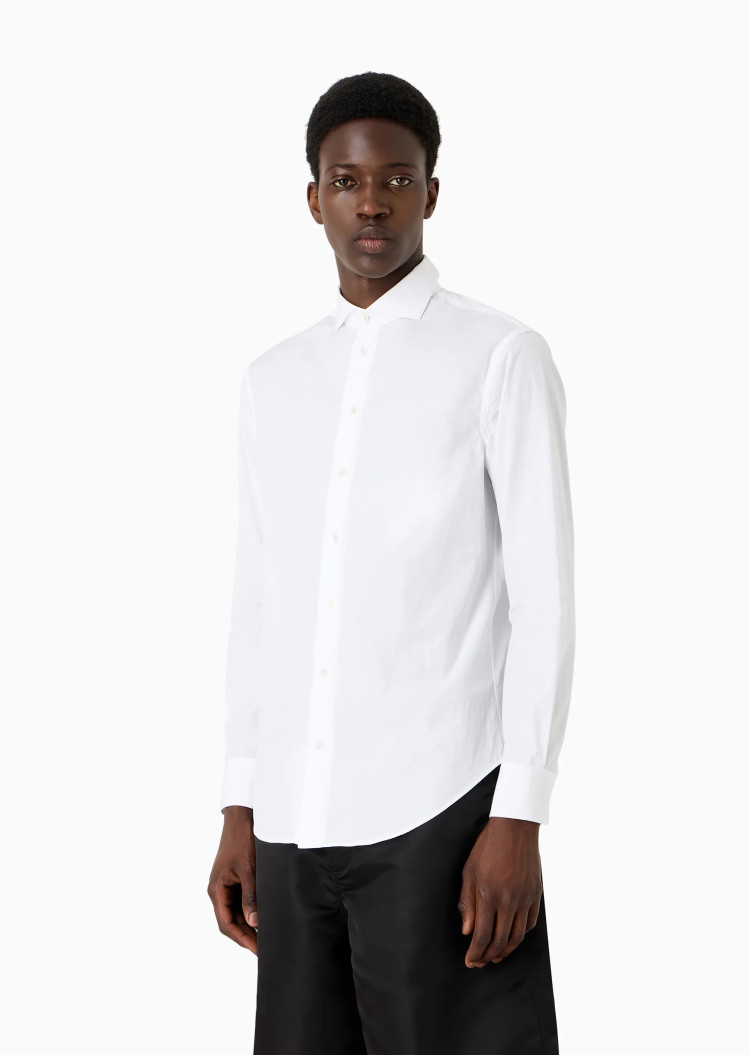 сорочка ділова Slim fit для чоловіків (475558), колір Білий - №2