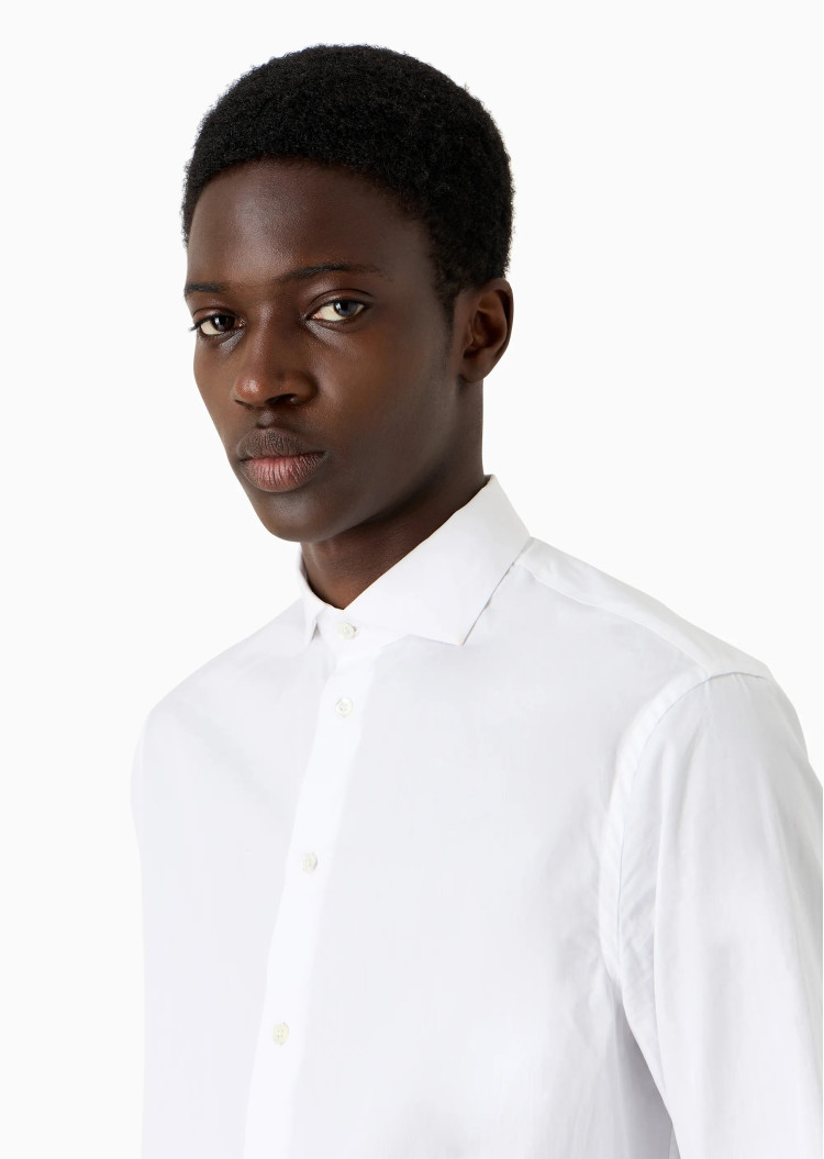 сорочка ділова Slim fit для чоловіків (475558), колір Білий - №4