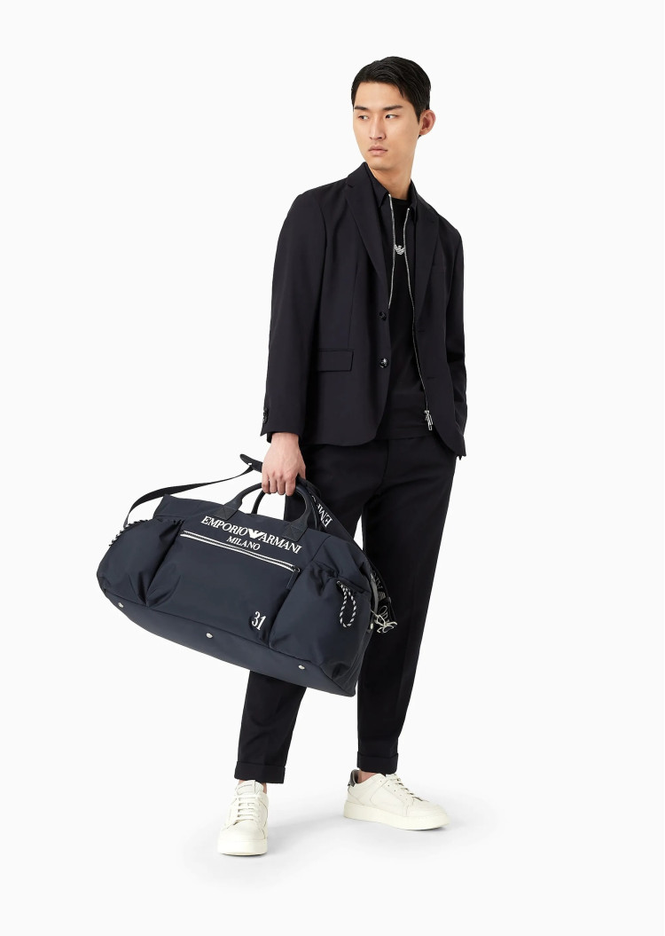 Футболка з довгим рукавом Slim Fit для чоловіків (475559), колір Синій - №2