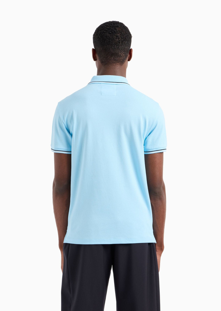 Поло Slim Fit для мужчин (475578), цвет Синий - №4