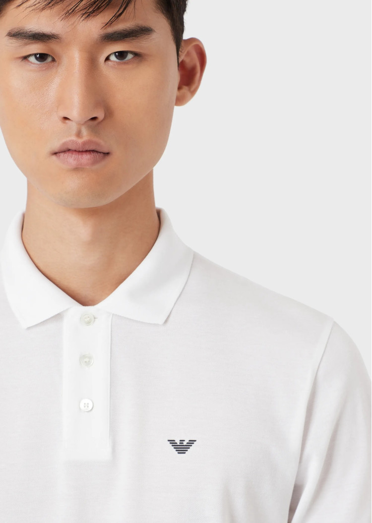 Поло Slim Fit для чоловіків (475630), колір Білий - №4