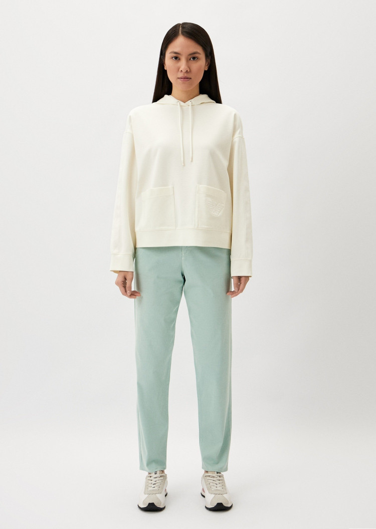 Брюки 5 карманів Relaxed Relaxed fit Середня для жінок (475679), колір Зелений - №2