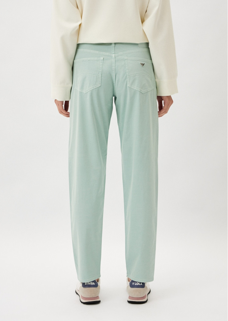 Брюки 5 карманів Relaxed Relaxed fit Середня для жінок (475679), колір Зелений - №3