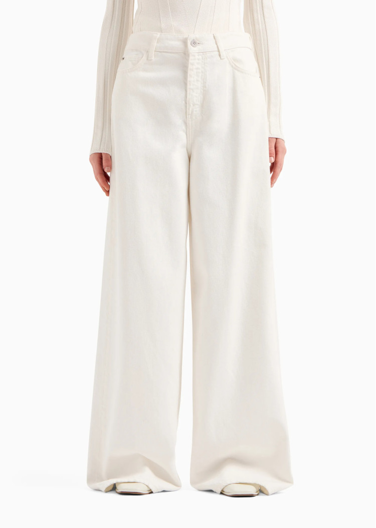 Джинсы Relaxed Relaxed fit Высокая для женщин (475686), цвет Белый - №3