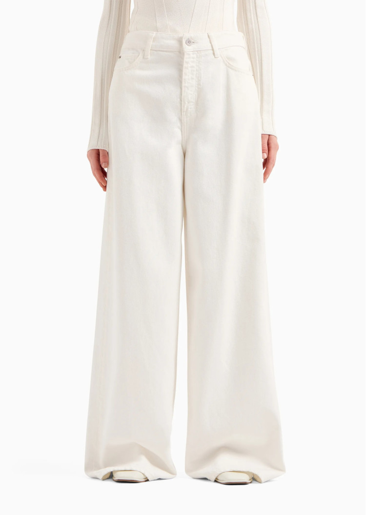 Джинси Relaxed Relaxed Fit Висока для жінок (475686), колір Білий - №3