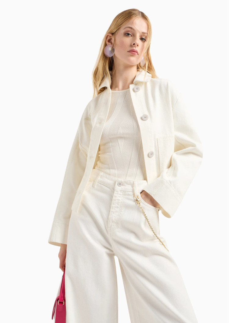 Джинси Relaxed Relaxed Fit Висока для жінок (475686), колір Білий - №4