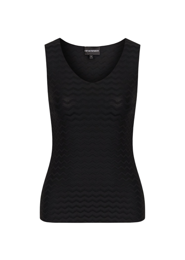 Майка Slim fit для женщин (475695), цвет Черный - №1