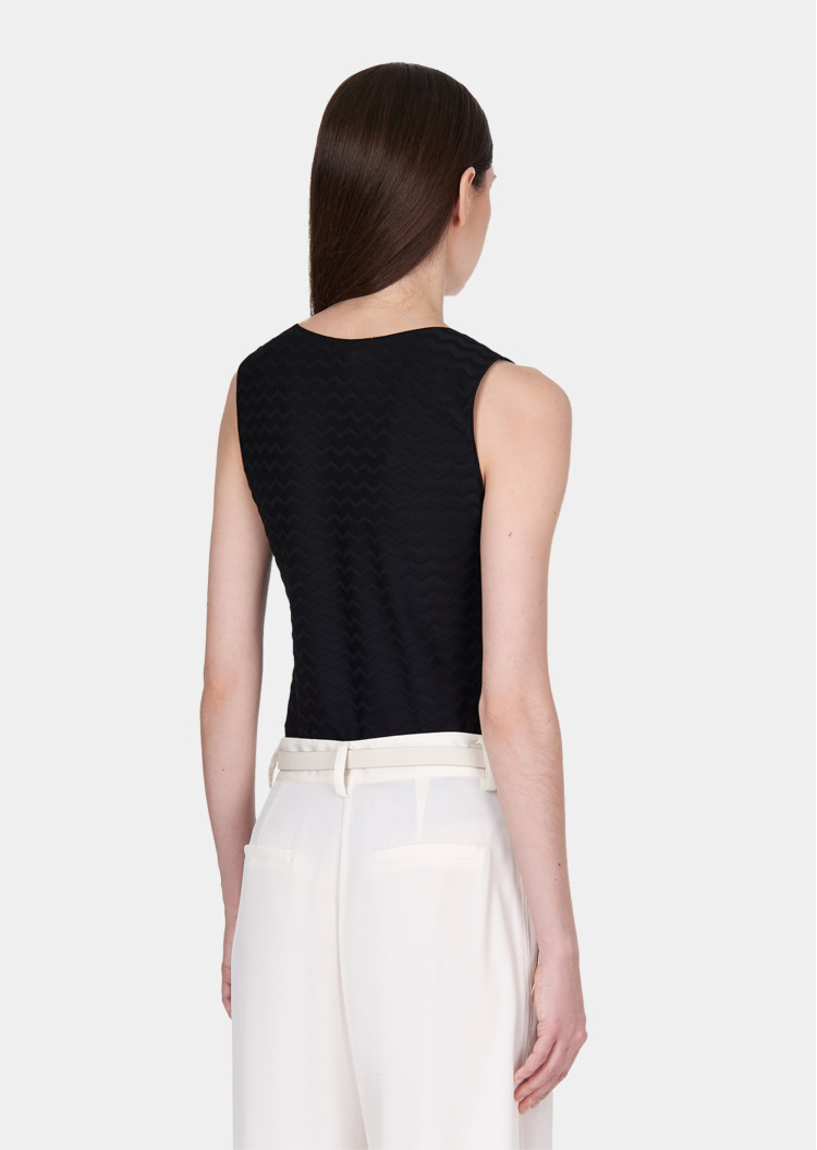 Майка Slim fit для женщин (475695), цвет Черный - №4