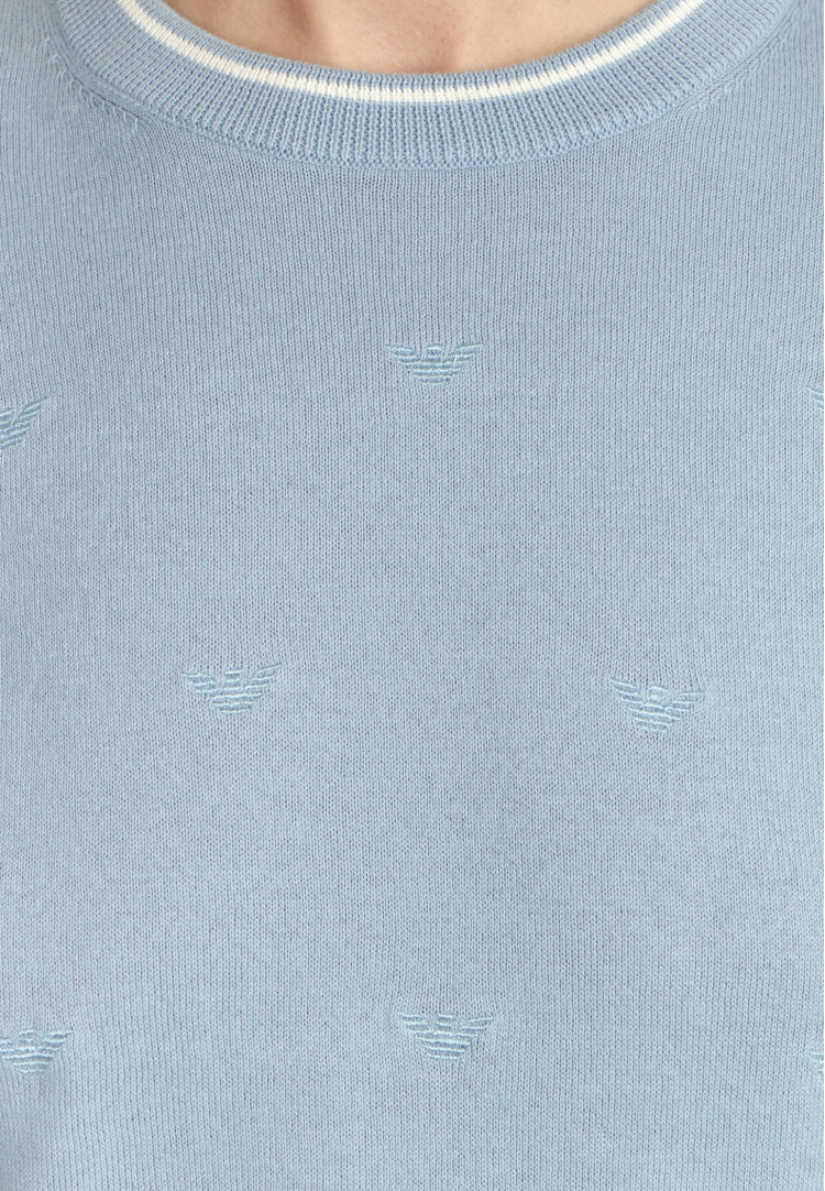 Топ с коротким рукавом Slim fit для женщин (475704), цвет Синий - №5