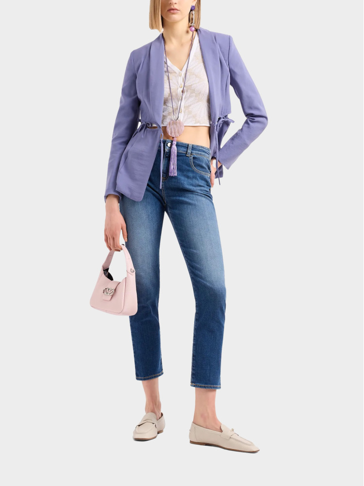 Джинсы Regular Regular fit Низкая для женщин (475713), цвет Синий - №3