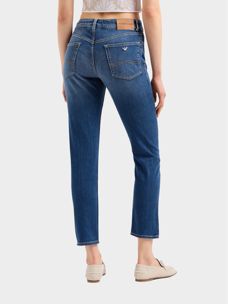 Джинсы Regular Regular fit Низкая для женщин (475713), цвет Синий - №4
