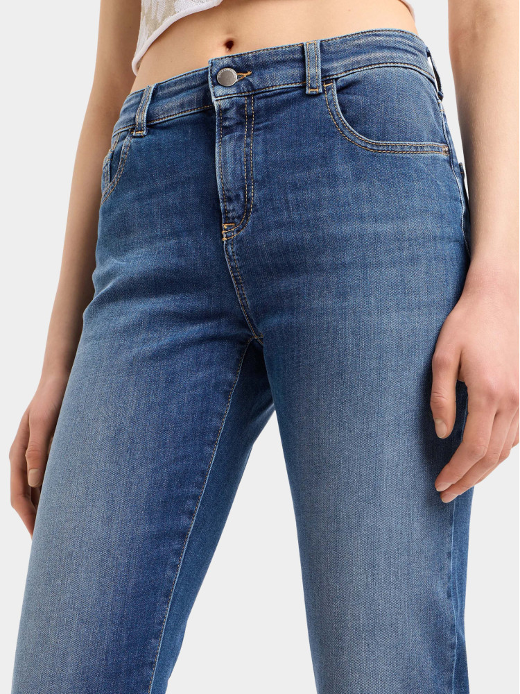 Джинсы Regular Regular fit Низкая для женщин (475713), цвет Синий - №5