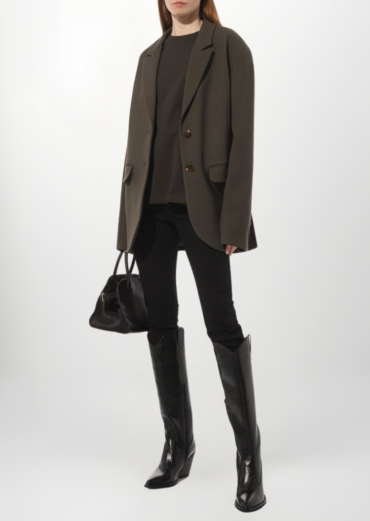 Брюки 5 карманів Extra slim Extra-slim fit Висока для жінок (475716), колір Чорний - №3