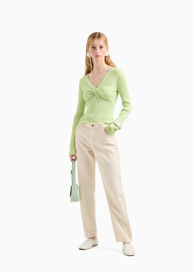 Джинсы Regular Regular fit Средняя для женщин (475722), цвет Молочный - №2