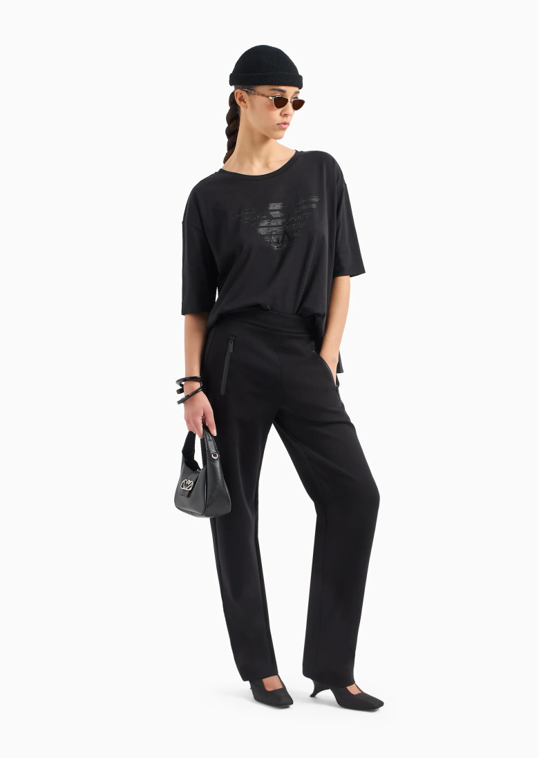 Брюки джерсі Relaxed Fit: вільний крій для максимального комфорту. Висока