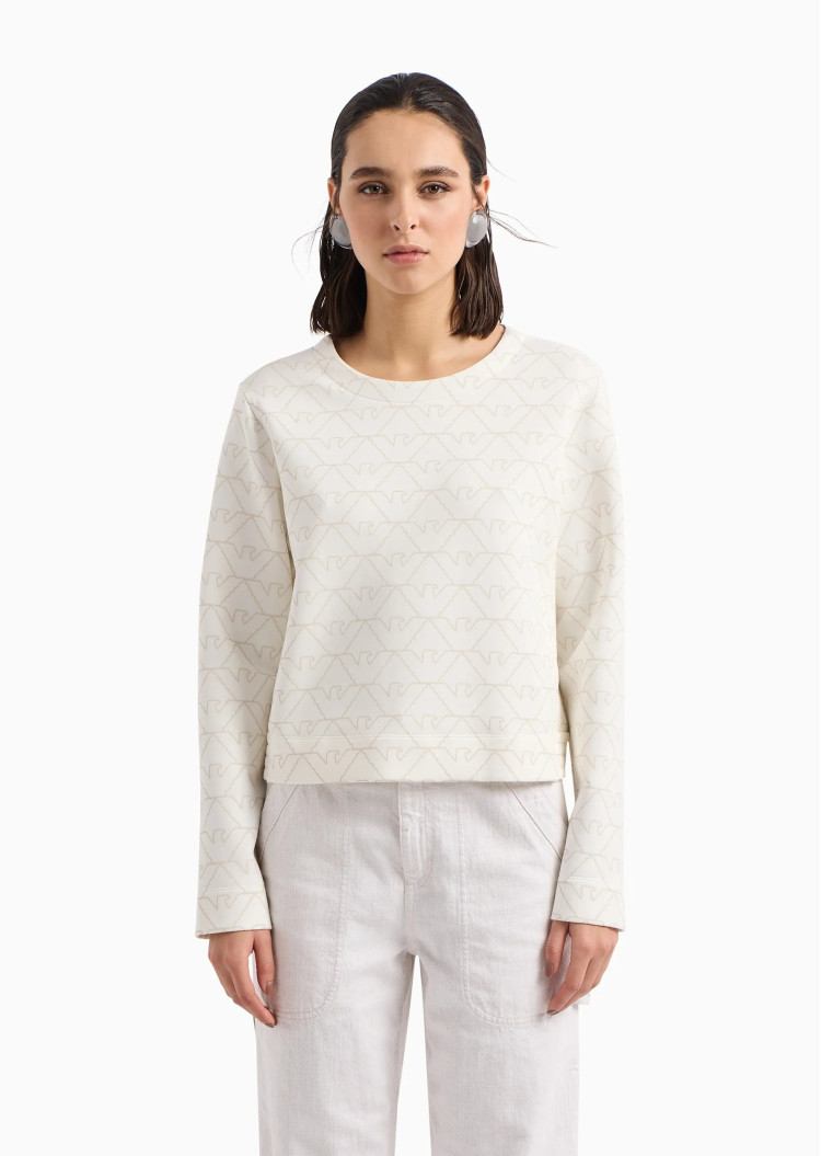 Свитшот Regular Fit для женщин (475734), цвет Белый - №2