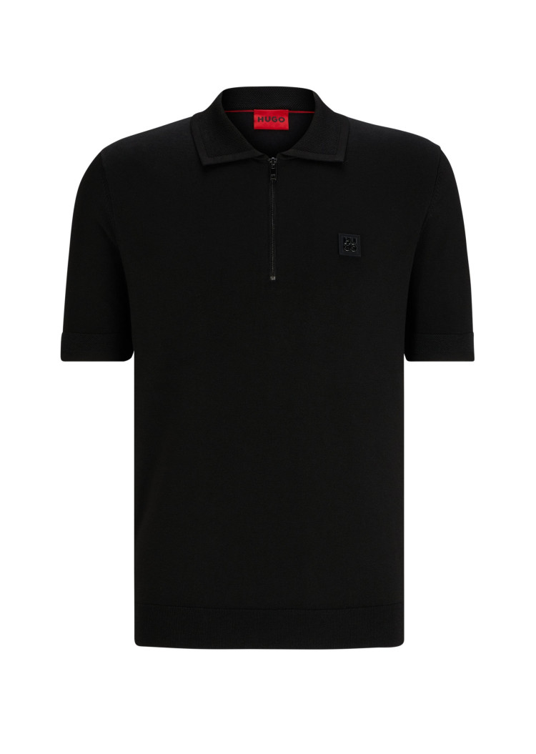 Поло Slim fit для мужчин (476185), цвет Черный - №1