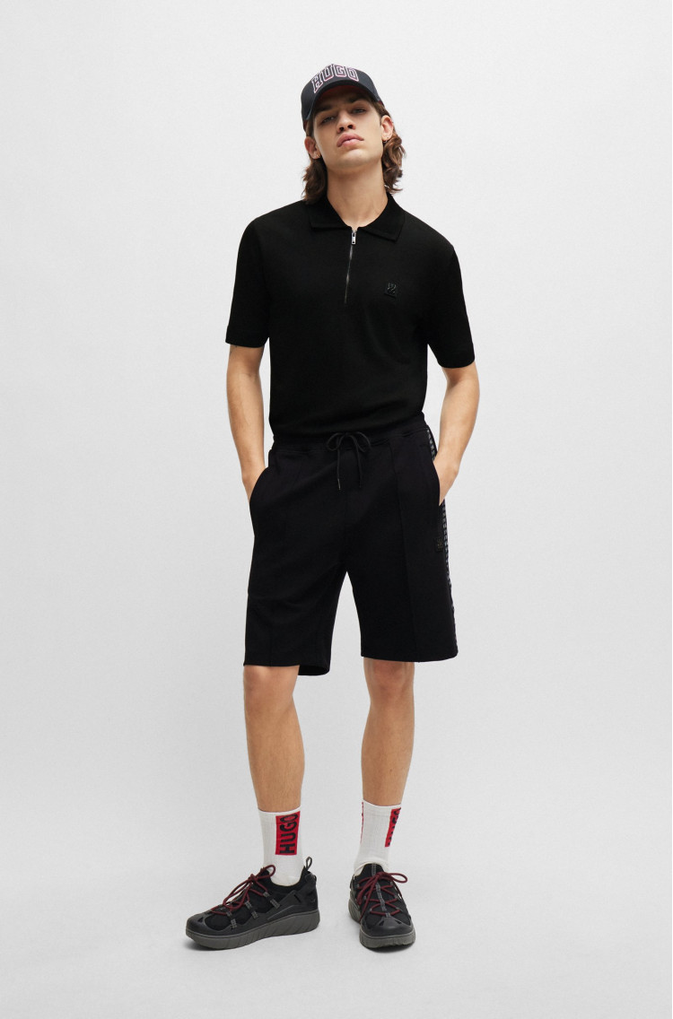 Поло Slim fit для мужчин (476185), цвет Черный - №3