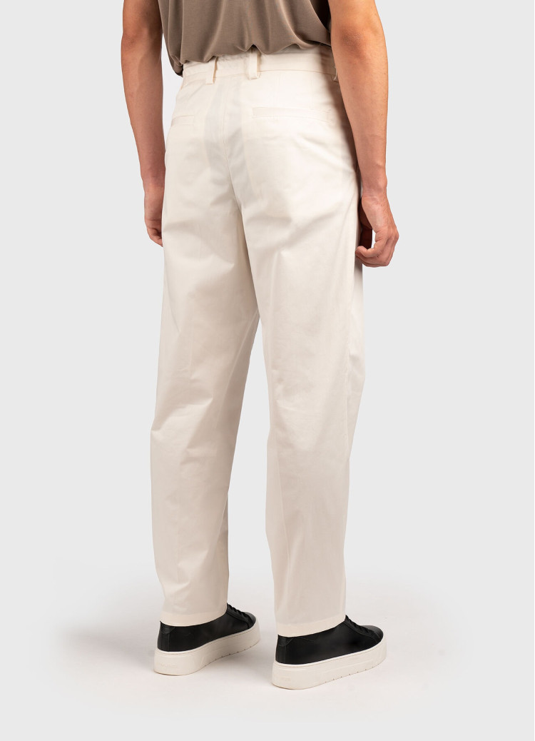 Брюки повседневные Slim fit Высокая для мужчин (476251), цвет Молочный - №2