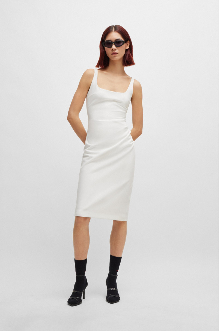 Сукні міні Extra Slim Fit для жінок (476266), колір Білий - №2