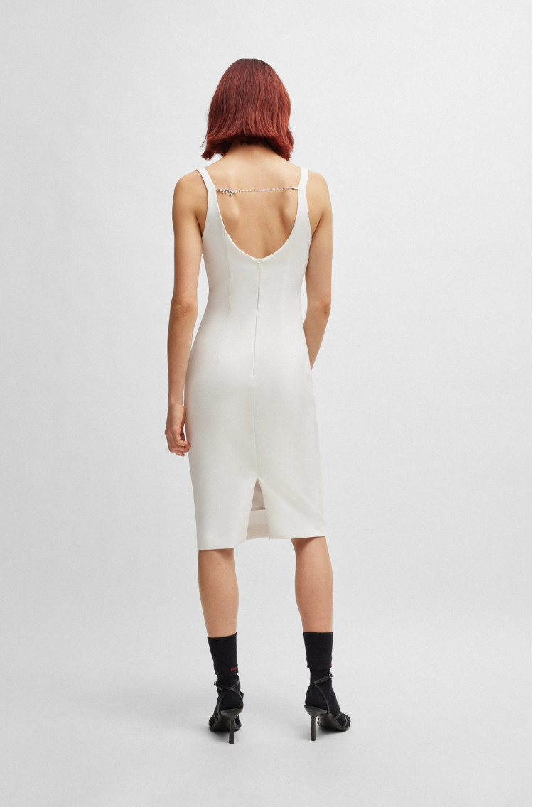 Сукні міні Extra Slim Fit для жінок (476266), колір Білий - №4
