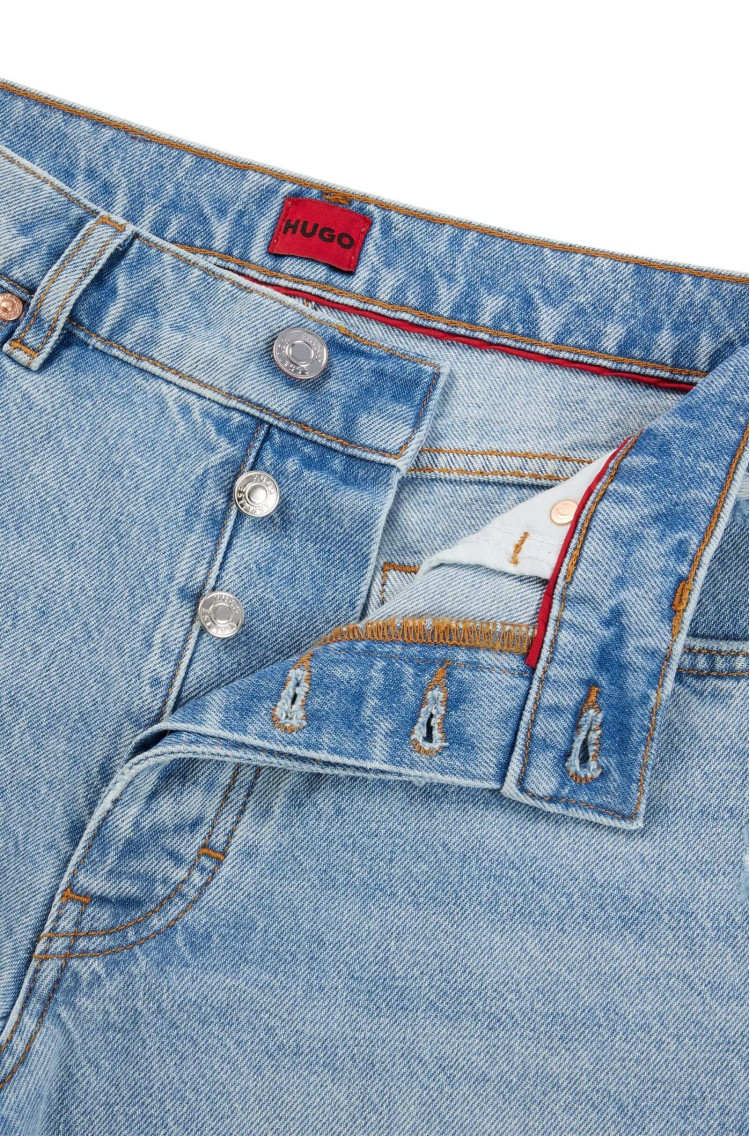 Шорты джинсовые Regular Fit Средняя для женщин (476280), цвет Синий - №6