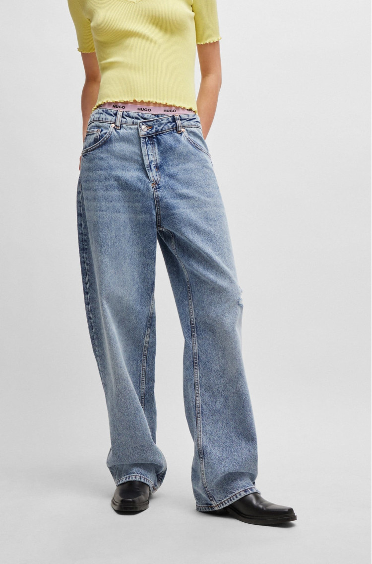 Джинси Relaxed Relaxed Fit Висока — фото 3