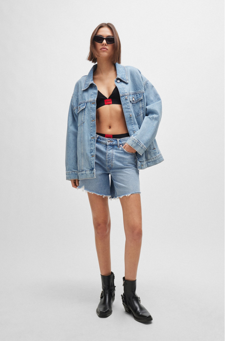 Джинсовая куртка Relaxed fit для женщин (476288), цвет Синий - №3