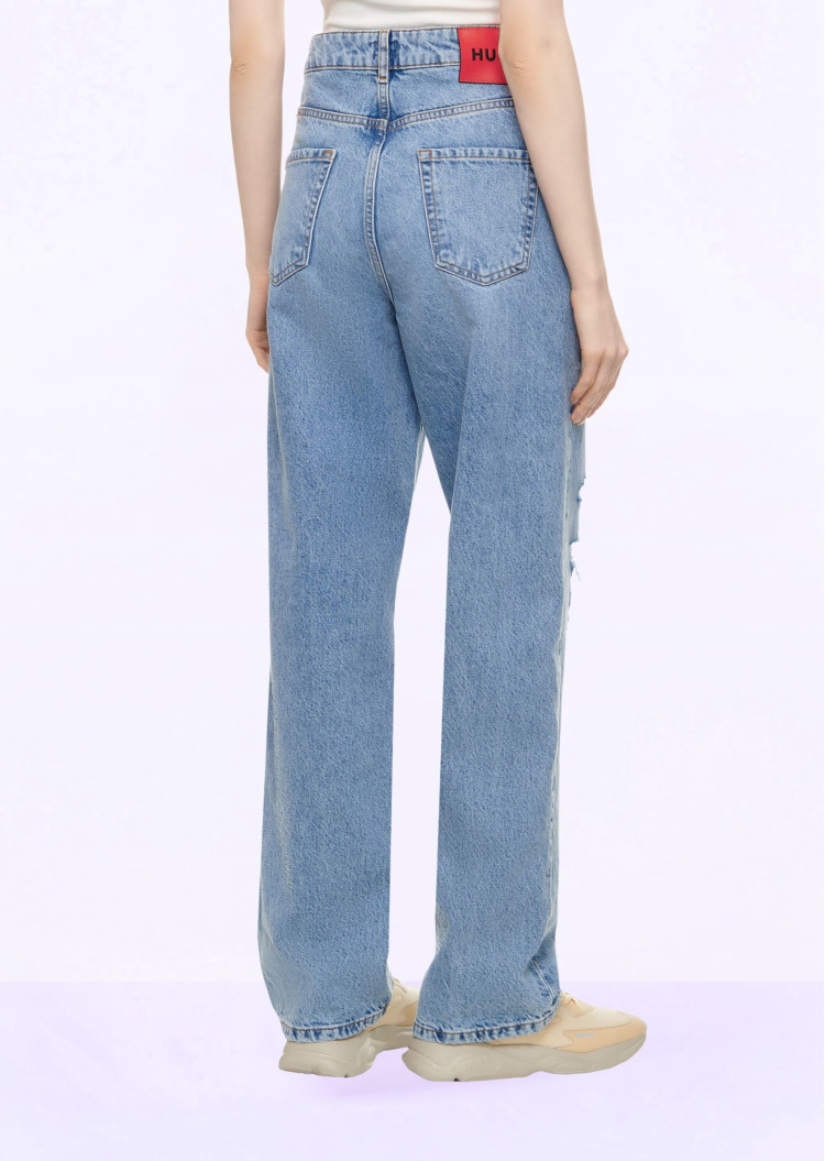 Джинси Relaxed Relaxed Fit Висока — фото 4