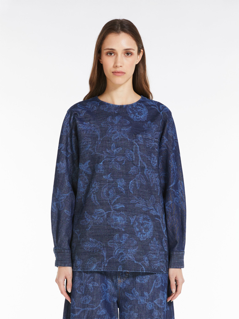 Блуза с длинным рукавом Relaxed Fit: свободный крой для максимального комфорта.
