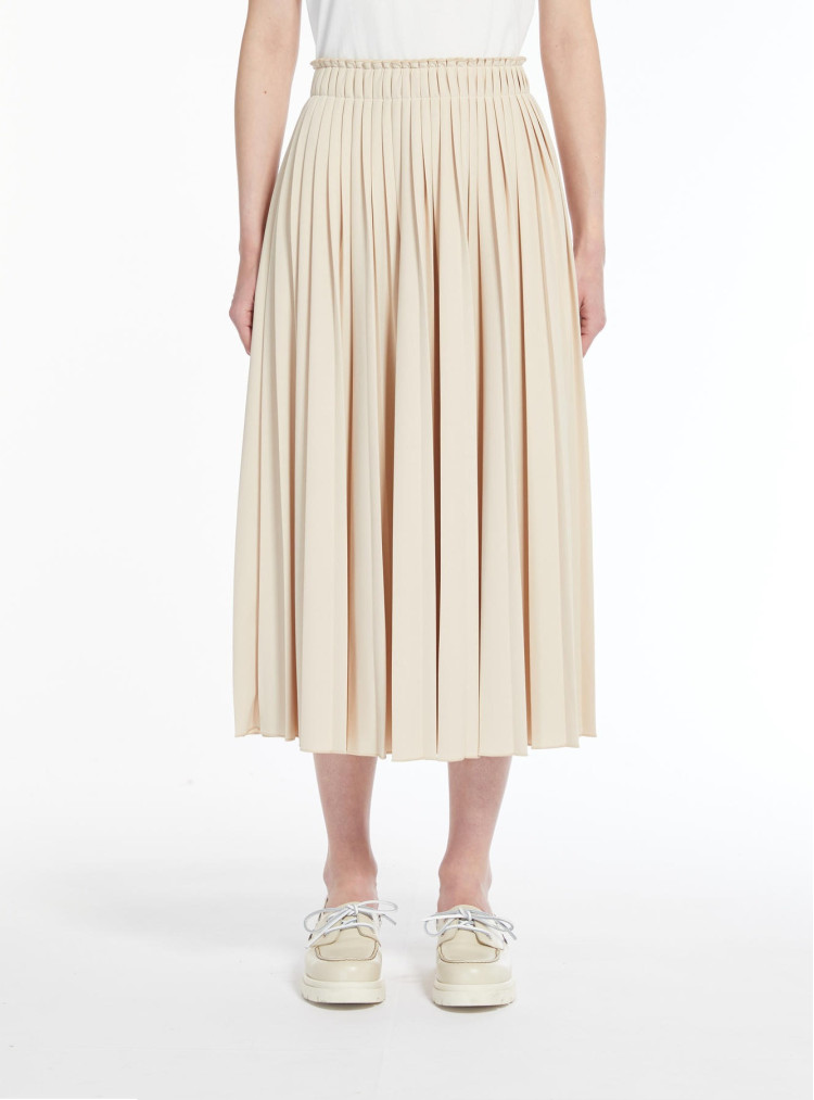 Спідниця міді Relaxed fit для жінок (476679), колір Молочний - №2