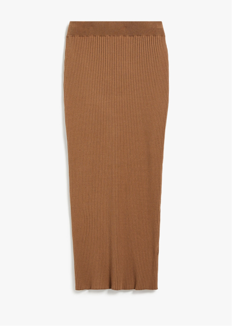 Спідниця міді Slim fit для жінок (476682), колір Коричневий - №1