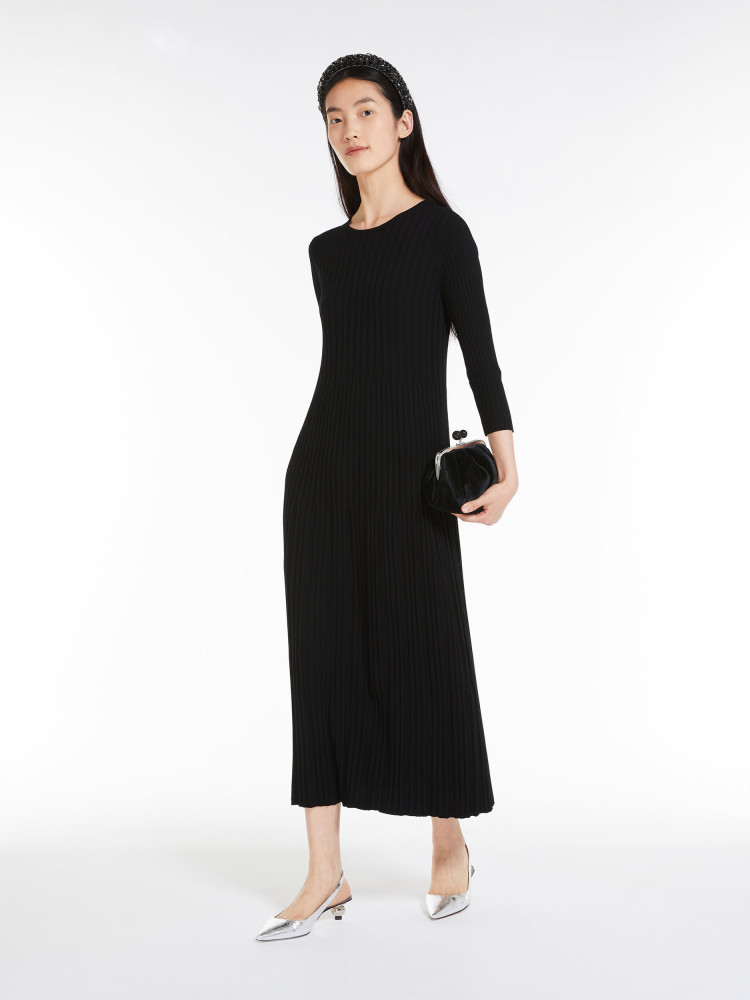 Сукні міді Extra Slim Fit для жінок (476683), колір Чорний - №4
