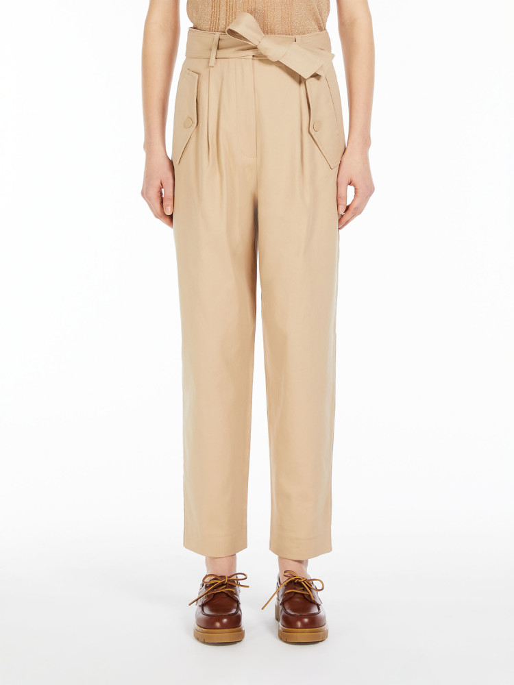 Брюки fashion Regular Fit Висока для жінок (476691), колір Бежевий - №3