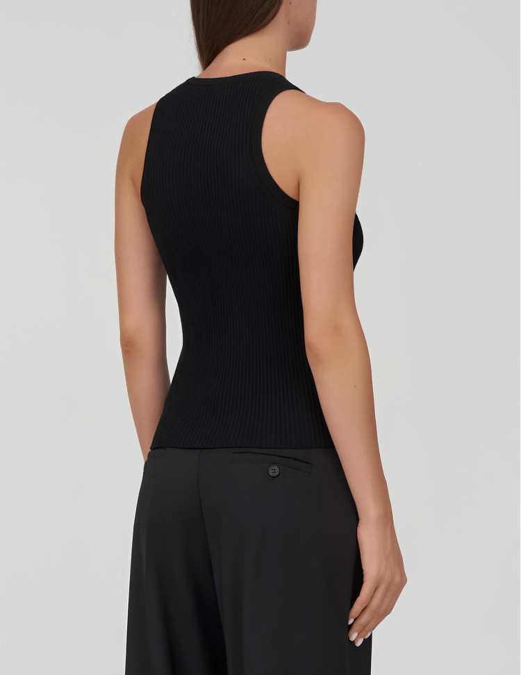 Майка Slim fit для жінок (476702), колір Чорний - №4