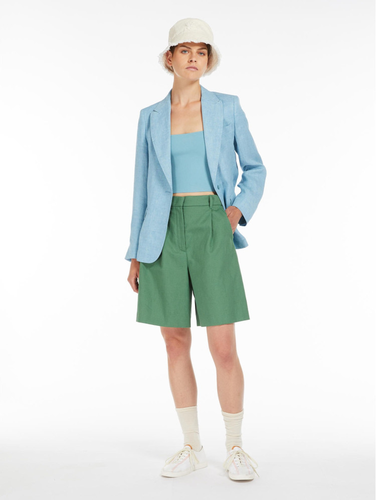 Шорти Relaxed fit Висока для жінок (476716), колір Зелений - №2