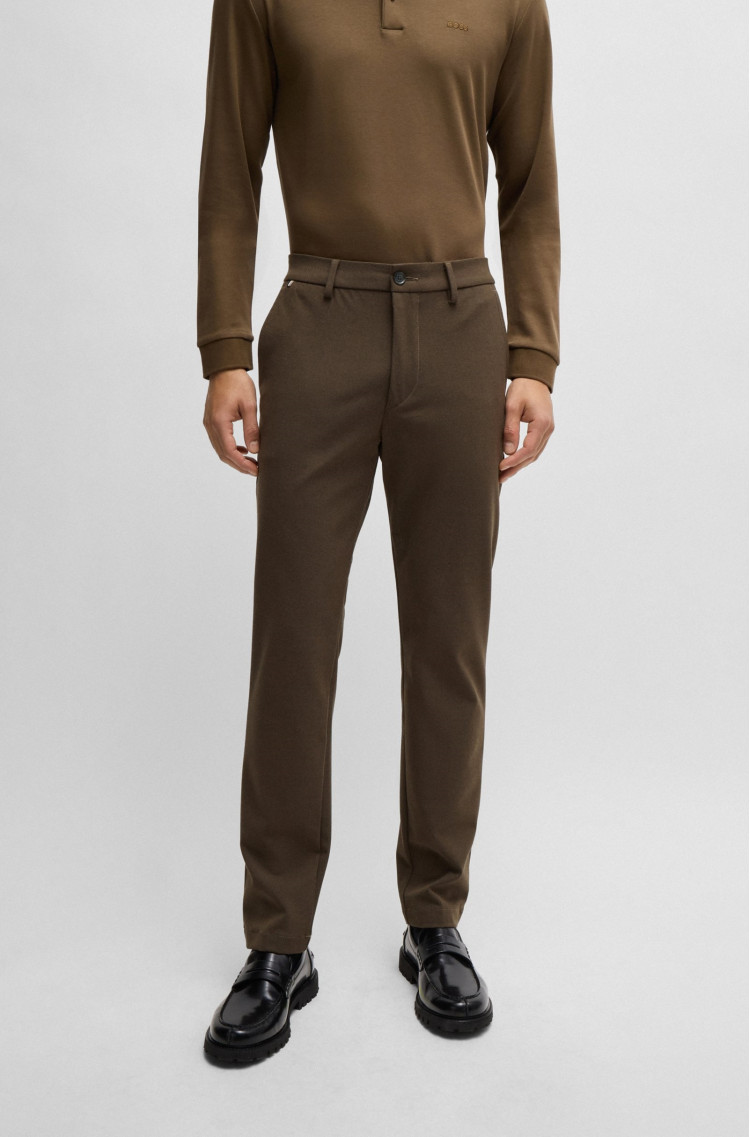 Брюки повсякденні Slim fit для чоловіків (477218), колір Оливковий - №2