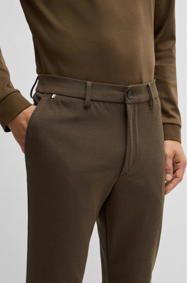 Брюки повсякденні Slim fit для чоловіків (477218), колір Оливковий - №5