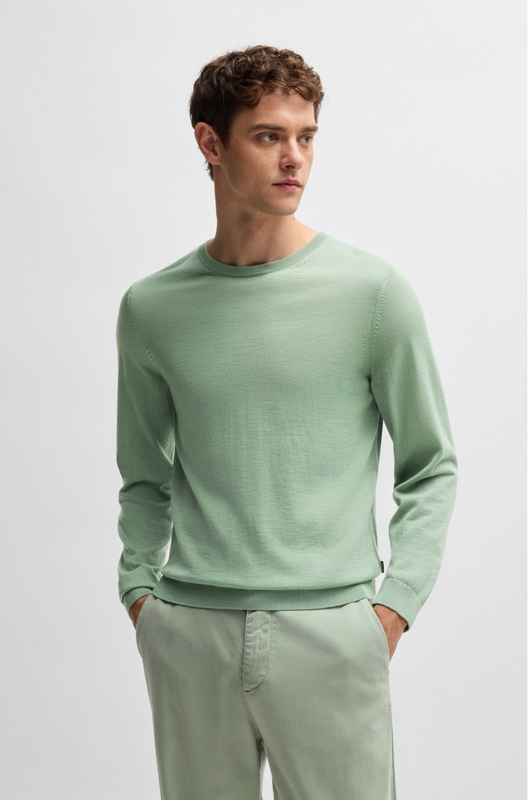 Джемпер Slim Fit для мужчин (477236), цвет Зеленый - №2